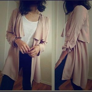 Super cute mauve light jacket cardigan size medium